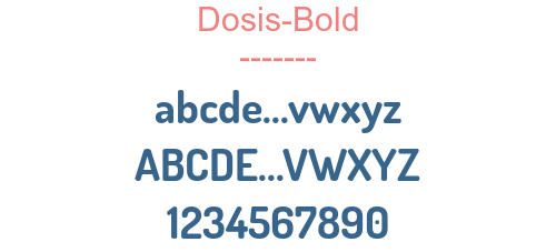 Dosis-Bold