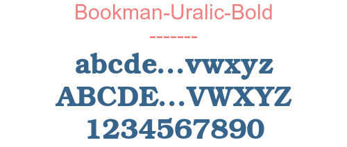 Bookman-Uralic-Bold