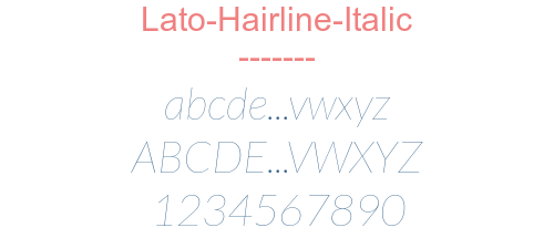 Lato-Hairline-Italic