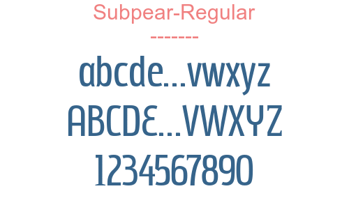 Subpear-Regular