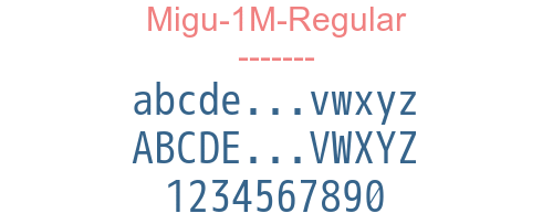 Migu-1M-Regular