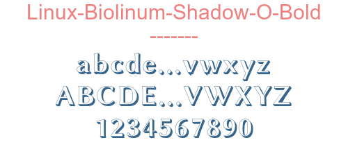 Linux-Biolinum-Shadow-O-Bold