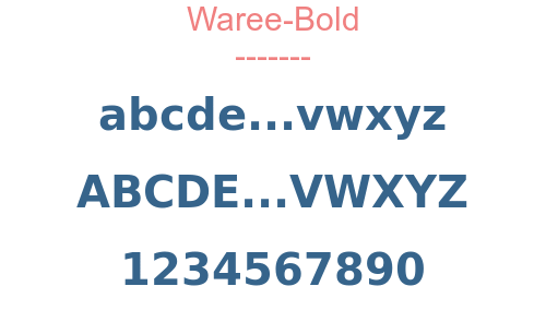 Waree-Bold