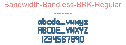 Bandwidth-Bandless-BRK-Regular