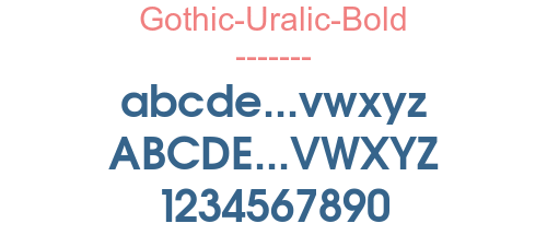 Gothic-Uralic-Bold