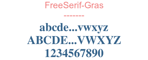 FreeSerif-Gras