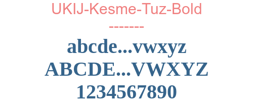 UKIJ-Kesme-Tuz-Bold